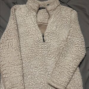 Elegant Beige Teddy Jacket